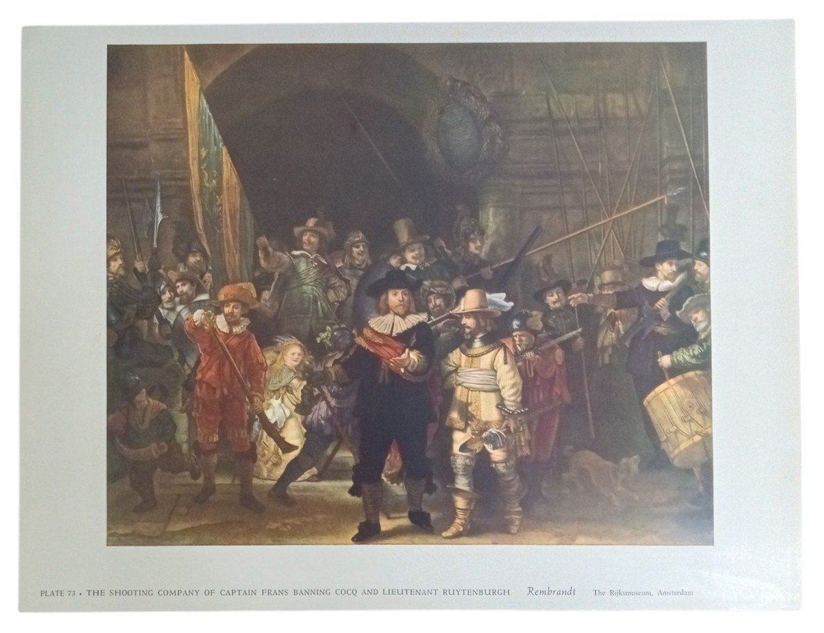 Rembrandt & Marmion Art Prints Metropolitan Museum 1950s Vintage Decor Unframed