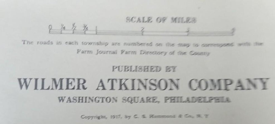 New York Steuben County Farm Journal Map 1917 Antique Collectible Ephemera