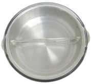 Pyrex Divided Chafing Dish W/ Aluminum Warmer Vintage Collectible 1960s