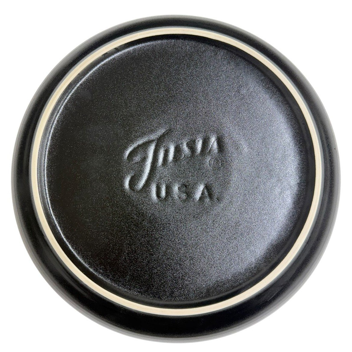 Fiesta - Foundry Black Coupe Dinner Bowl Homer Laughlin HLC Ceramic Dish