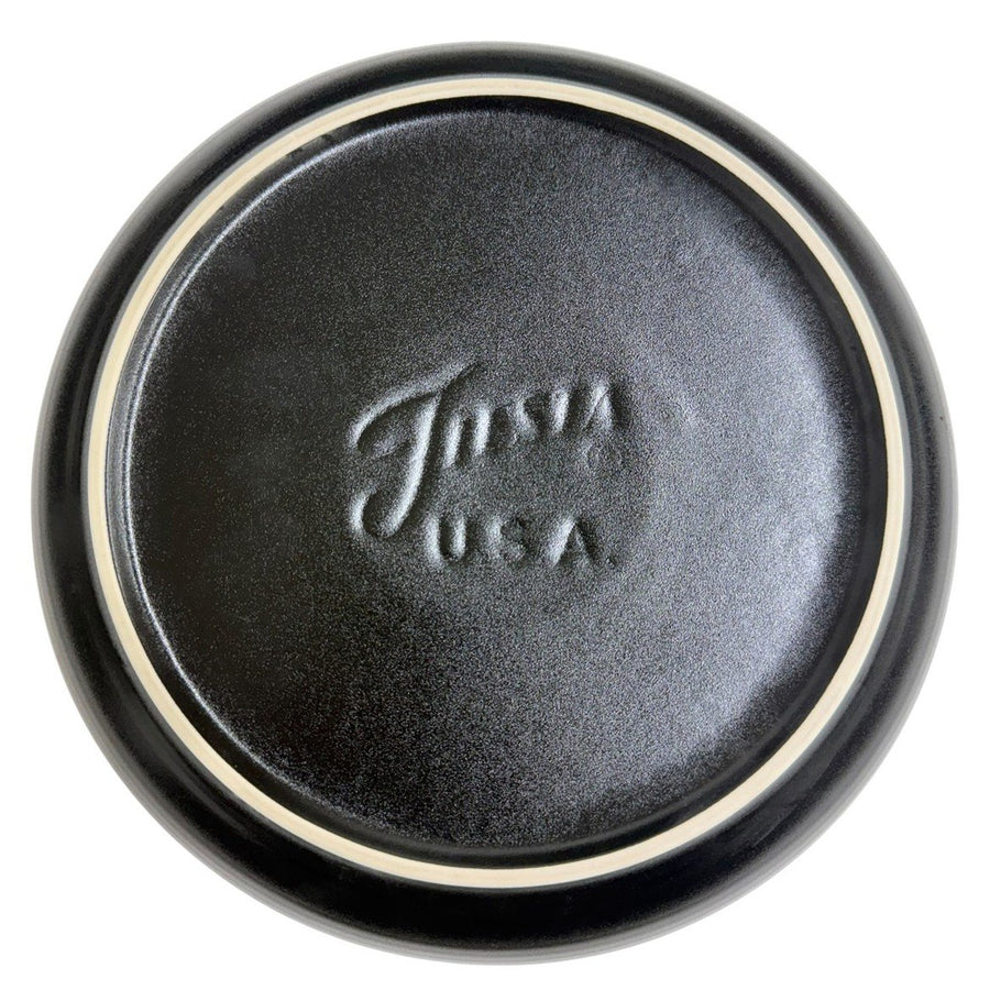 Fiesta - Foundry Black Coupe Dinner Bowl Homer Laughlin HLC Ceramic Dish