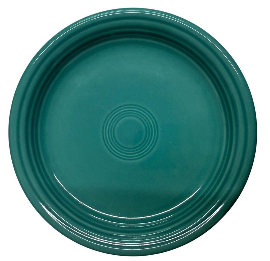 Fiesta - Turquoise Blue Bistro Coupe Salad Plate Homer Laughlin HLC Ceramic Dish