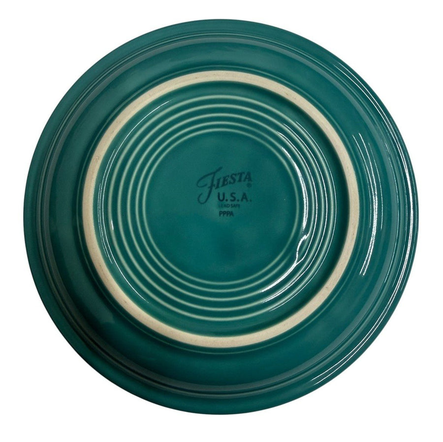 Fiesta - Turquoise Blue Bistro Coupe Salad Plate Homer Laughlin HLC Ceramic Dish
