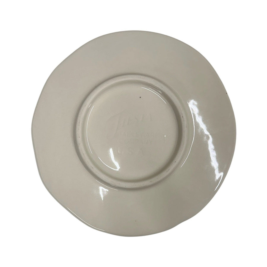 Fiesta - Linen Off-White Pumpkin Shaped Plate Homer Laughlin HLC Seasonal Ceramic Dish