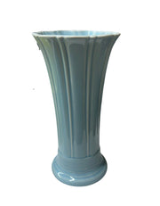 Fiesta - Sky Blue Medium Flower Vase Homer Laughlin HLC Ceramic Collectible Decor