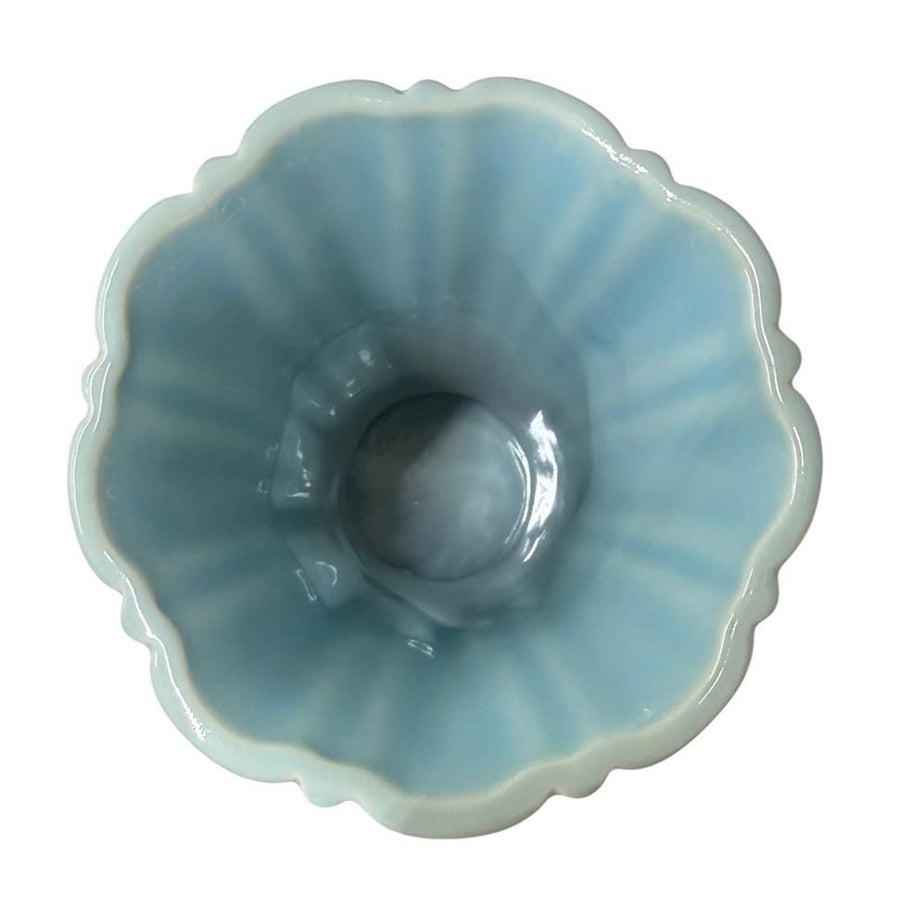 Fiesta - Sky Blue Medium Flower Vase Homer Laughlin HLC Ceramic Collectible Decor