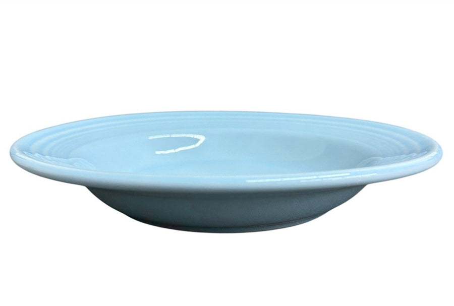 Fiesta - Sky Blue Rimmed Soup Bowl Homer Laughlin HLC Ceramic Bowl