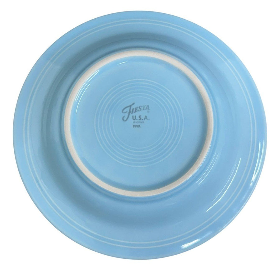 Fiesta - Sky Blue Rimmed Soup Bowl Homer Laughlin HLC Ceramic Bowl