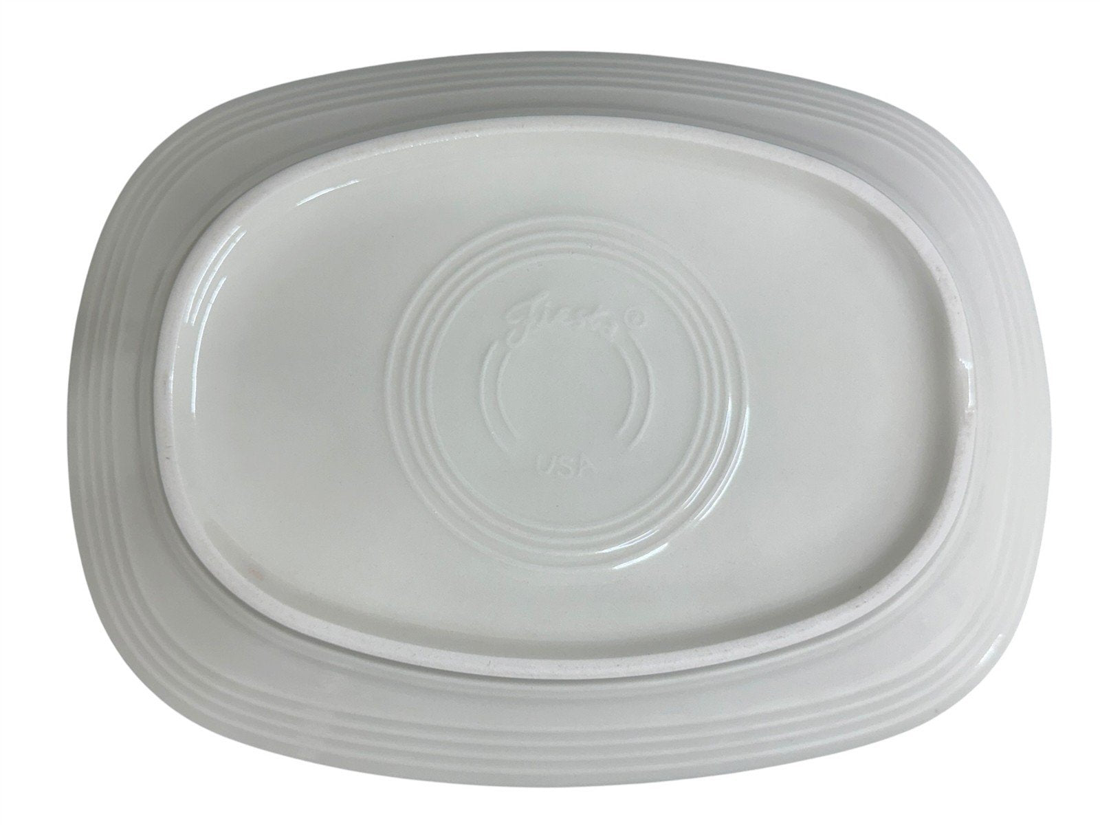 Fiesta - Linen Off-White Rectangular Platter Homer Laughlin HLC Ceramic Serving Dish