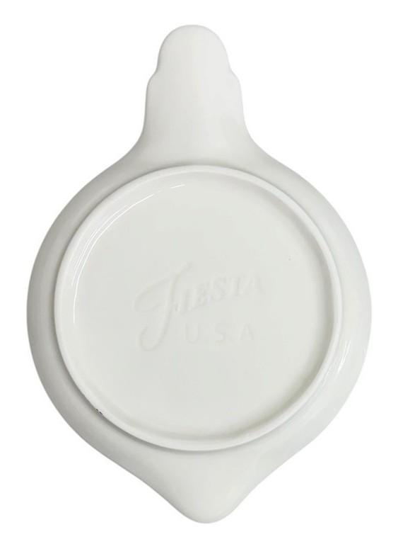 Fiesta - Linen Off-White Ornament Shaped Plate Homer Laughlin HLC Ceramic