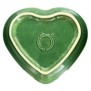 Fiesta - Jade Green Medium Heart Shaped Bowl Homer Laughlin HLC Ceramic Dish