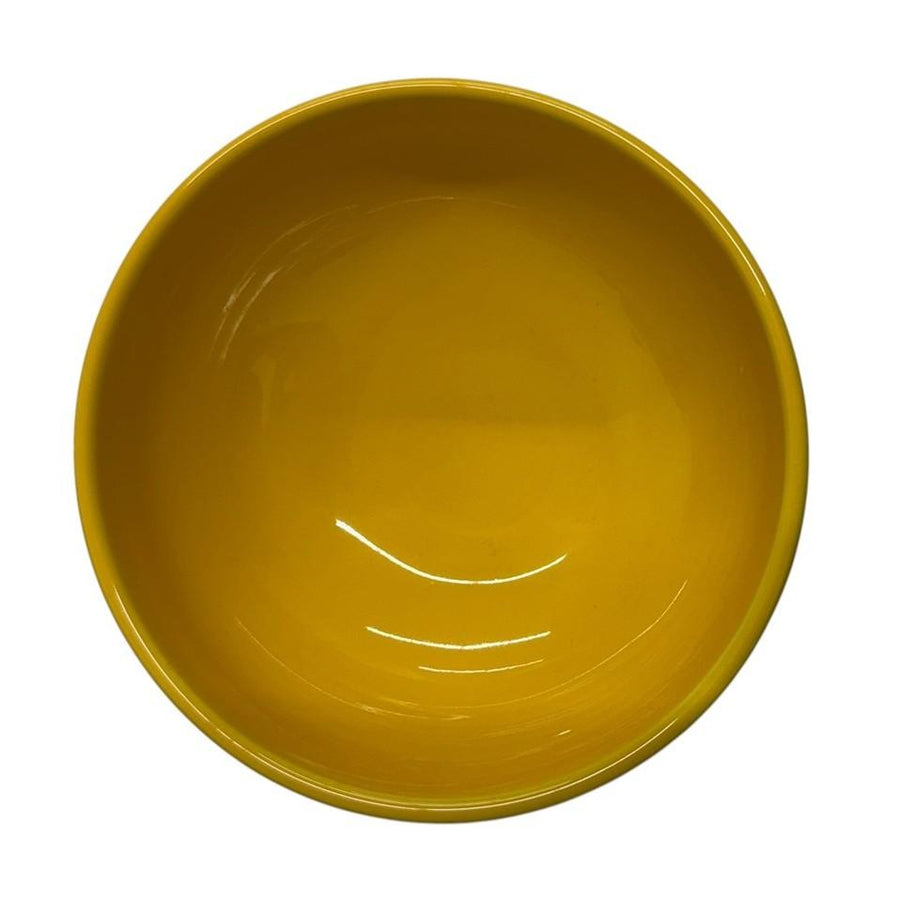 Fiesta - Daffodil Yellow 14oz Small Footed Bowl Homer Laughlin HLC Ceramic