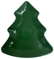 Fiesta - Jade Green Xmas Tree Shaped Plate Homer Laughlin HLC Ceramic