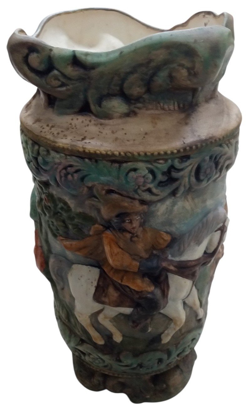Vatican Style Umbrella Stand/Planter Likely 1960s Vintage Collectible Decorative