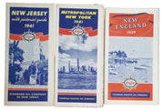 Esso Road Maps New York, New Jersey & New England 1939 & 1941 Collectible Travel