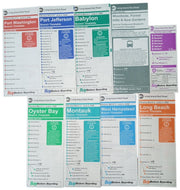 Timetables Long Island Railroad 2006 Set Of 9 Collectible Ephemera