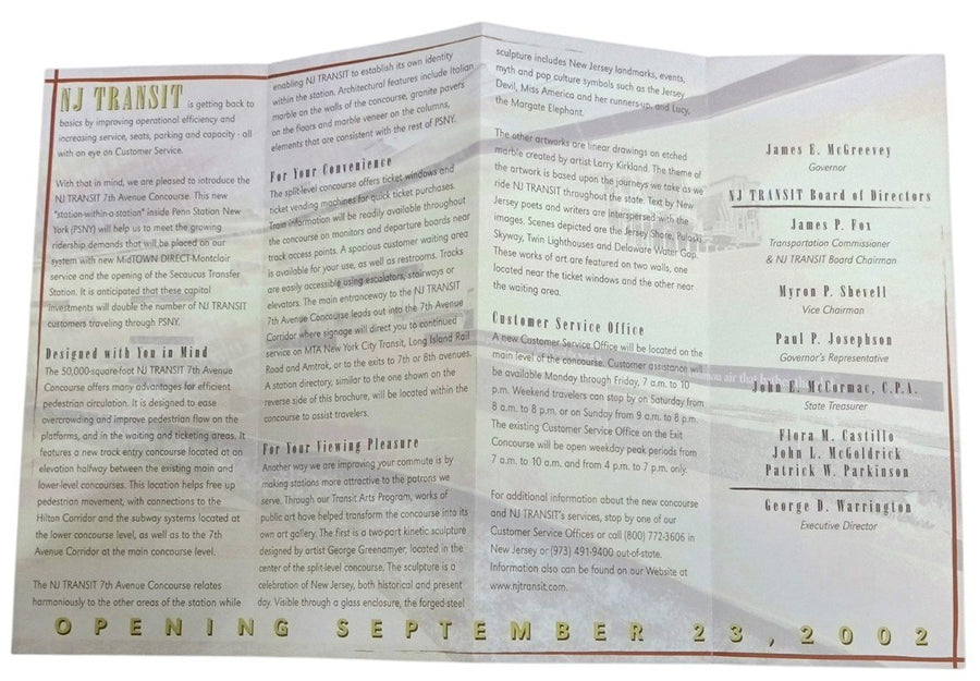 NJ Transit Pamphlets Set Of 3 2000s Retro Collectible Nostalgic New Jersey