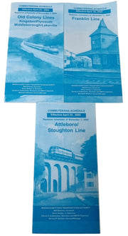 MBTA Commuter Rail Schedules 2005 Set Of 5 Collectible Railroad Mitt Romney