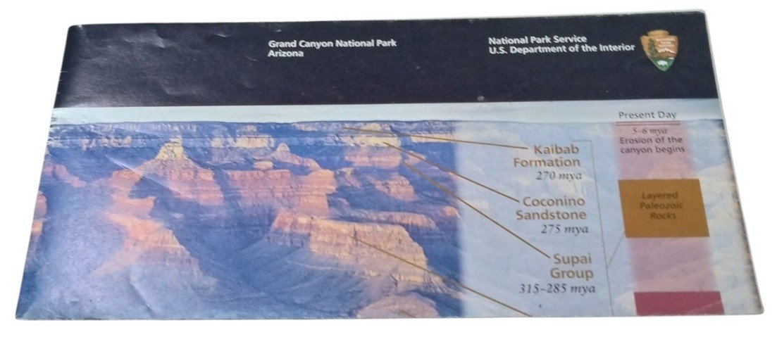National Park Service Grand Canyon Brochure/Map Collectible Travel Souvenir