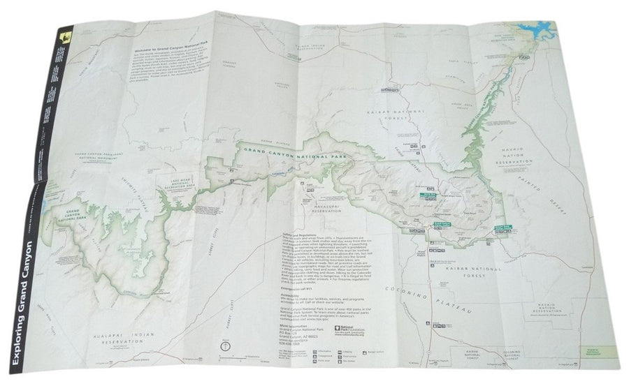 National Park Service Grand Canyon Brochure/Map Collectible Travel Souvenir