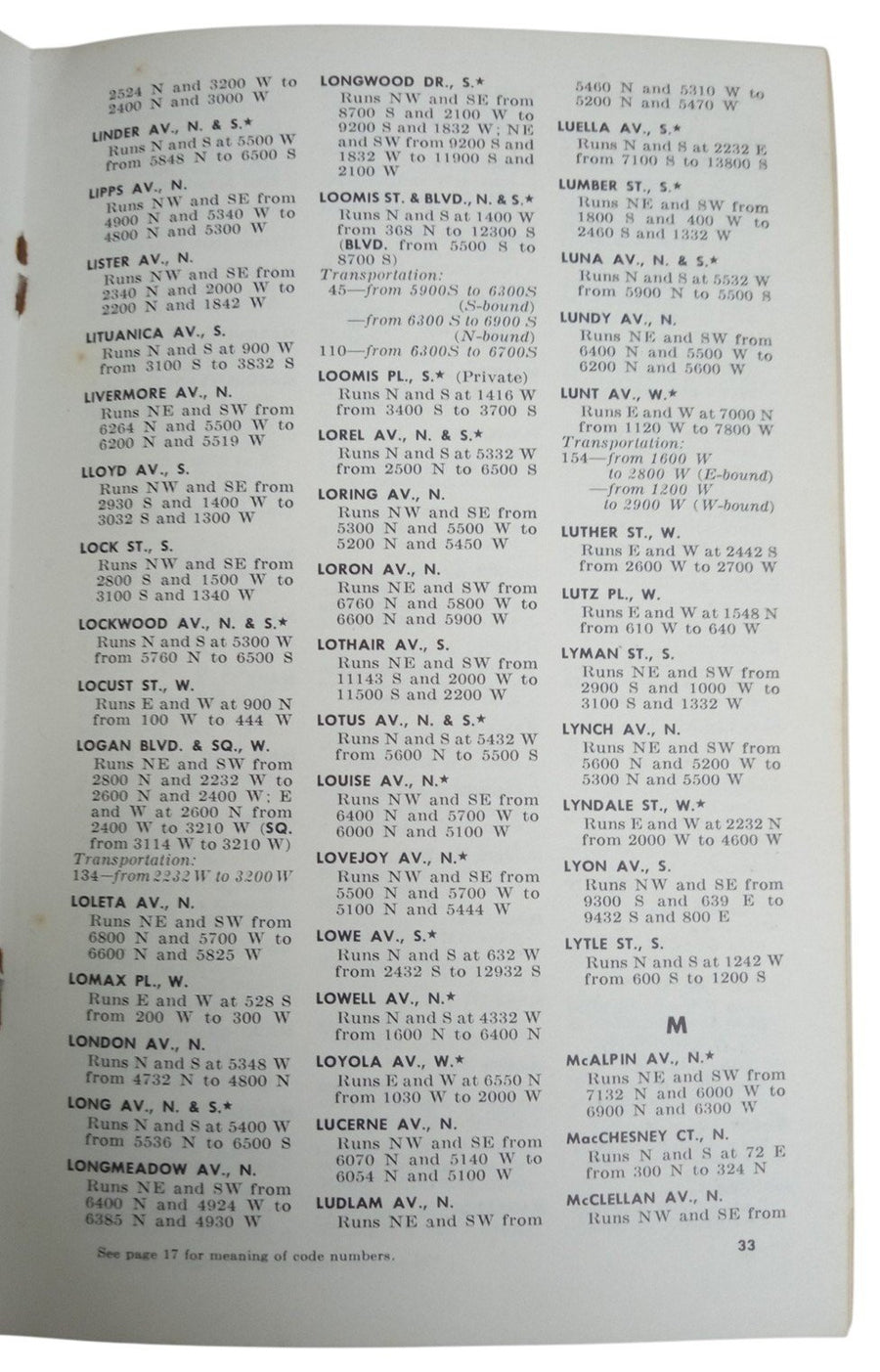 Rand McNally Chicago Street Guide & Transportation Directory 1954 Book/Map