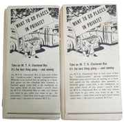 Metropolitan Transit Authority System Route Maps Likely 1960s Vintage