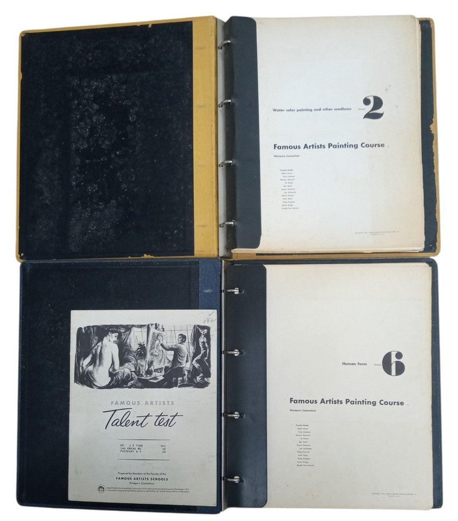 Books Famous Artists Painting Courses Lessons 2 & 6 Norman Rockwell 1953