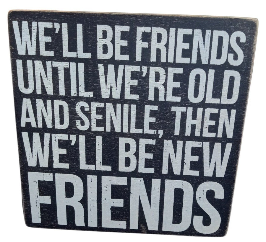 Primitives By Kathy Wooden Square Box Signs 3"x4" & 6"x6" Decorative Funny