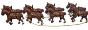 Clydesdale Cast Iron Beer Wagon Likely 1950s Vintage Collectible Nostalgic 28"