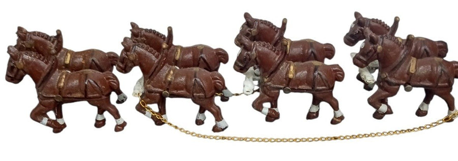 Clydesdale Cast Iron Beer Wagon Likely 1950s Vintage Collectible Nostalgic 28"