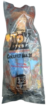 Disney Pixar Toy Story Woody Burger King Toy Sealed 1995 Retro Collectible