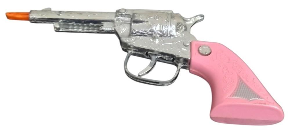 Leslie Henry Pink Handle Cap Gun W/Caps 1960s Vintage Collectible Nostalgic