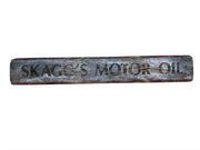 Skagg's Motor Oil Large 5ft Vintage Wooden Wall Sign Garage Auto