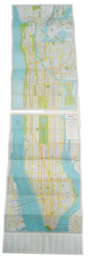 Hagstrom's Map Of New York City 1943 Vintage Collectible Travel Souvenir