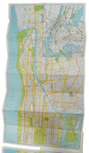 Hagstrom's Map Of New York City 1943 Vintage Collectible Travel Souvenir