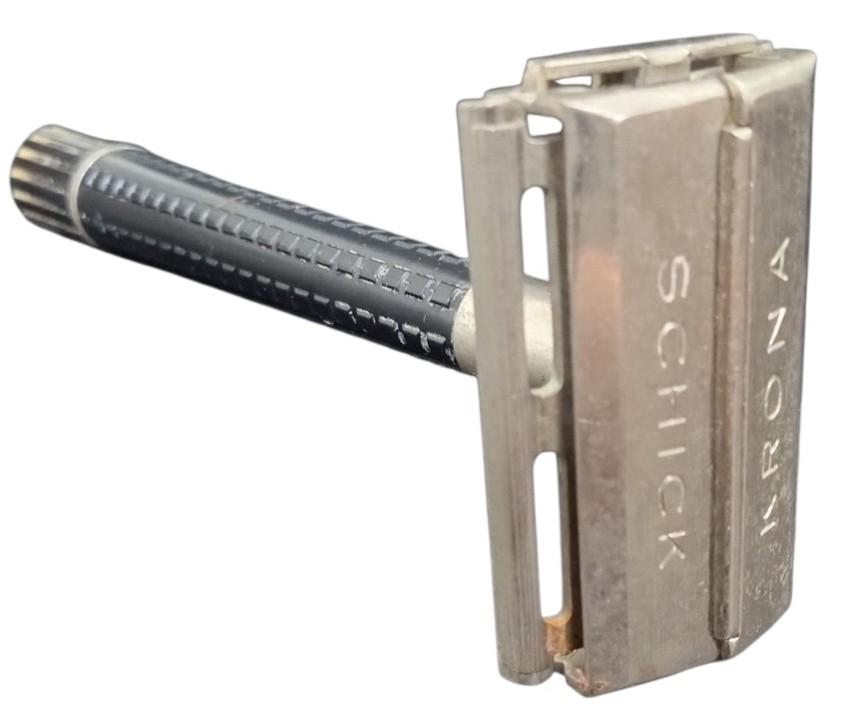 Schick Krona Safety Razor Likely 1950s Vintage Collectible Nostalgic Shaving