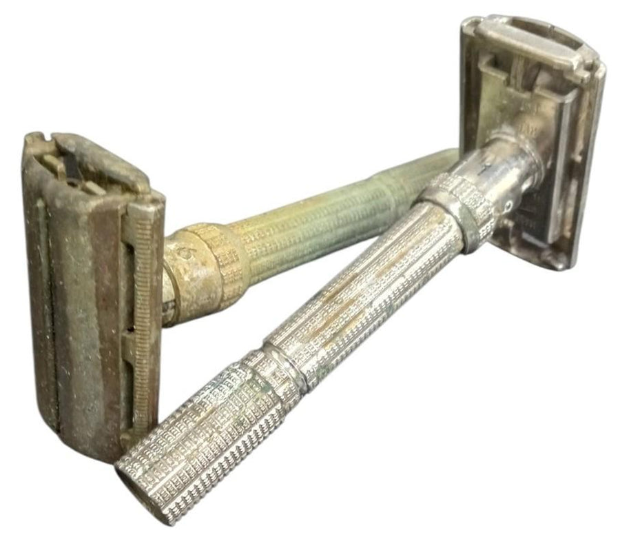 Gillette Safety Razors Likely 1950s Vintage Collectible Nostalgic Shaving