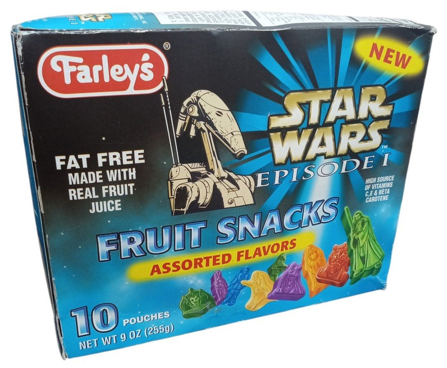 Farley's Star Wars Episode I Fruit Snacks 1999 Never Opened Retro Collectible