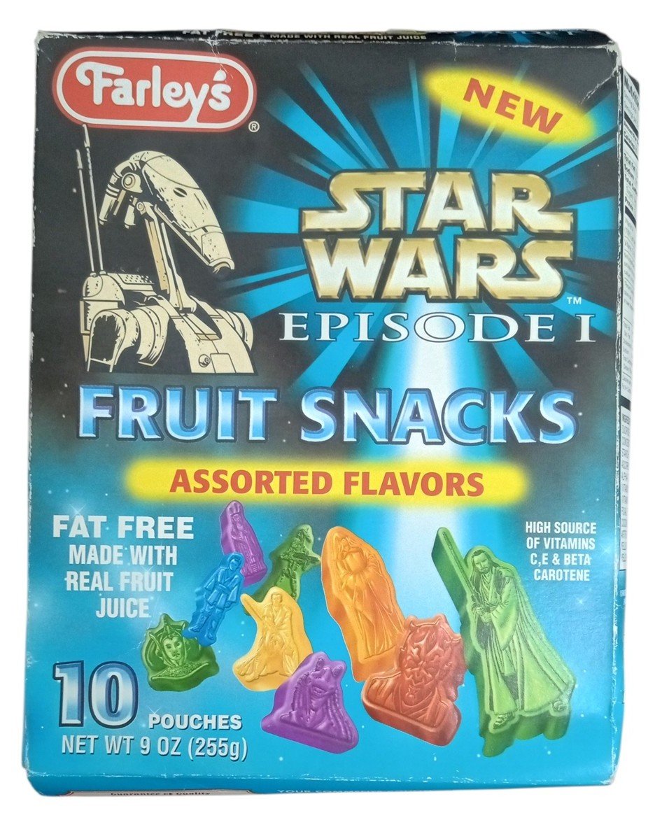 Farley's Star Wars Episode I Fruit Snacks 1999 Never Opened Retro Collectible
