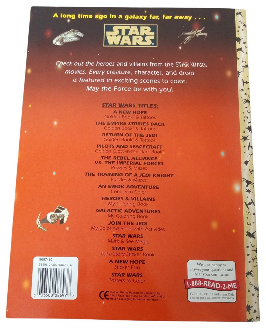 Star Wars Memorabilia Lot Coloring Book Chip Bag Poster Magazine 1990s Retro