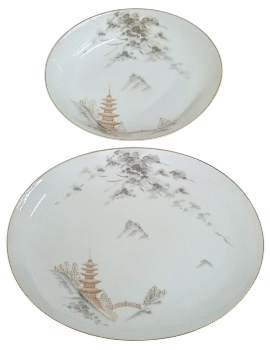 Sone China Kiyomizu Dish Set 42 Pc Vintage Collectible Serveware Made In Japan