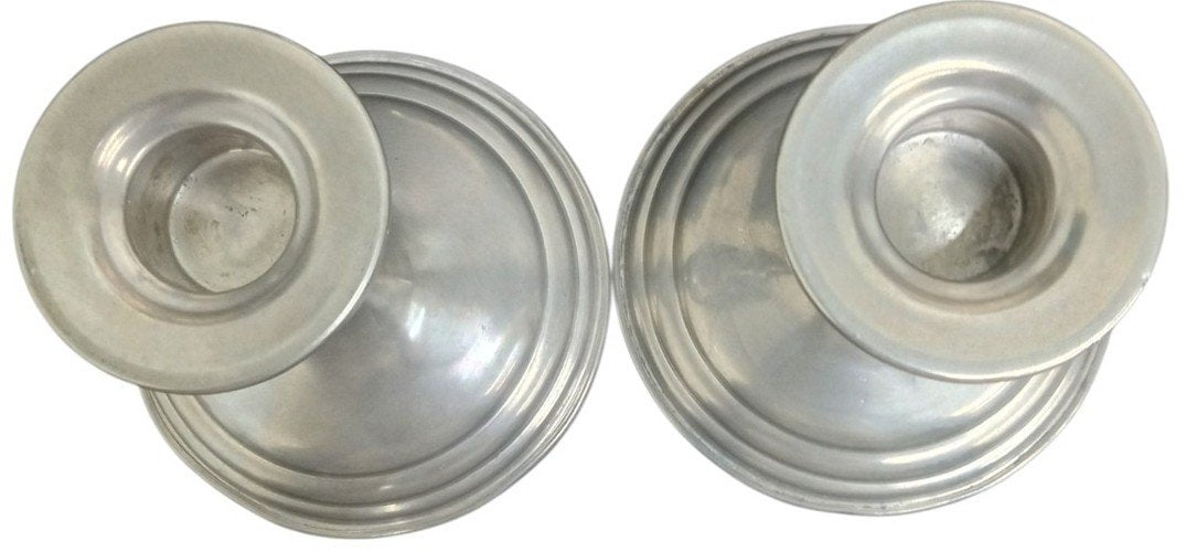 Reed & Barton Pewter Candlestick Holders Likely 1960s Vintage Collectible