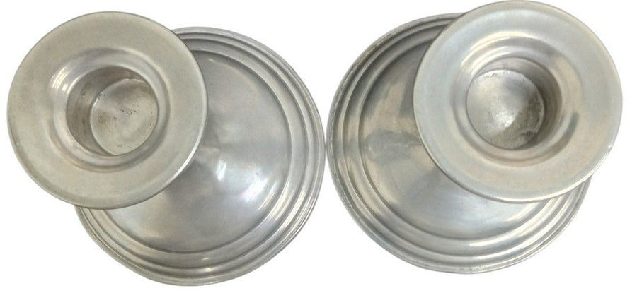 Reed & Barton Pewter Candlestick Holders Likely 1960s Vintage Collectible
