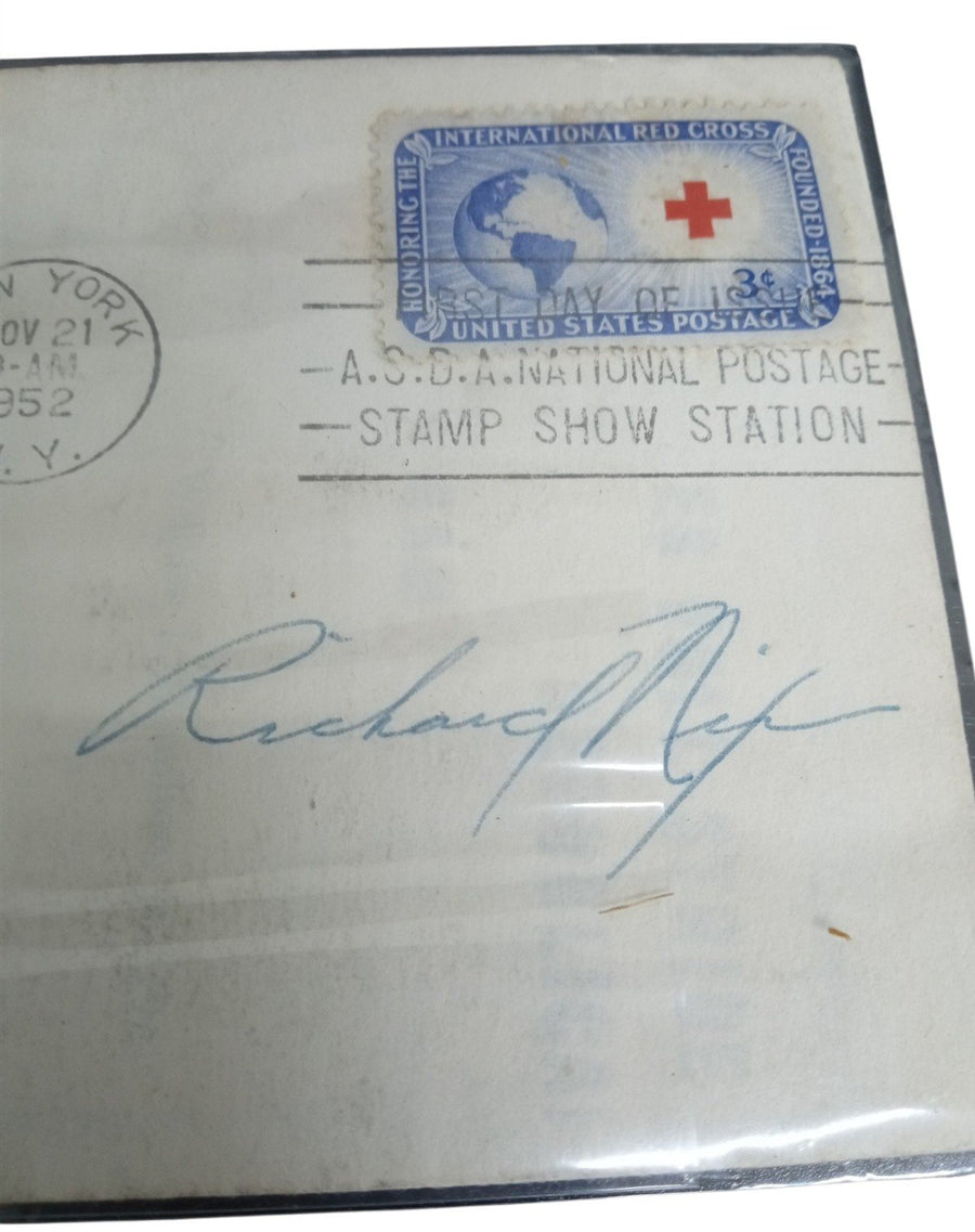 ASDA Red Cross Letter Signed By Richard Nixon 1952 Antique Historical Autograph
