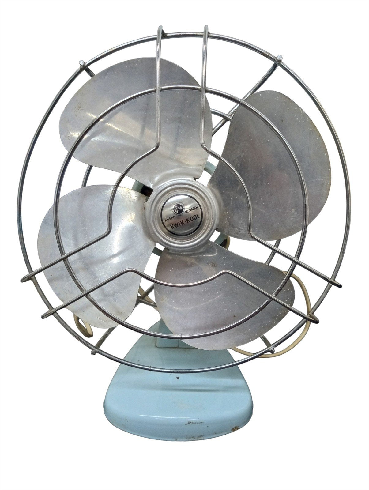 Knapp Monarch Kwik-Kool Fan Likely 1950s Vintage Collectible Decorative