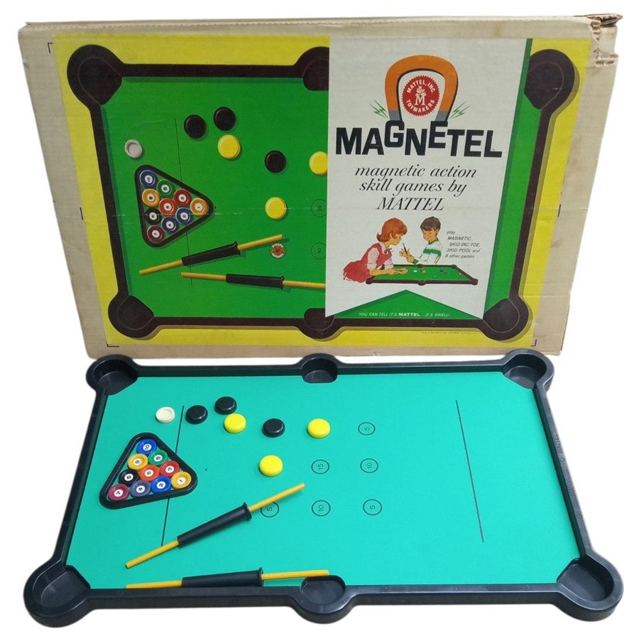 Mattel Magnetel Magnetic Table Game Set 1961 Vintage Collectible Nostalgic