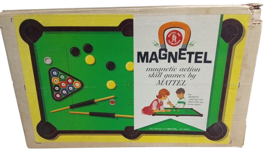 Mattel Magnetel Magnetic Table Game Set 1961 Vintage Collectible Nostalgic