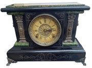 Seth Thomas Adamantine Mantel Clock W/Key Likely 1920s Vintage Collectible