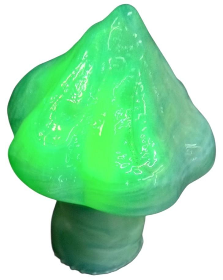Magnesium Vaseline Mushroom Glow Under Black Light Vintage Collectible
