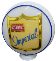 Atlantic Imperial Gas Globe Likely 1950s Vintage Collectible Glass Petroliana